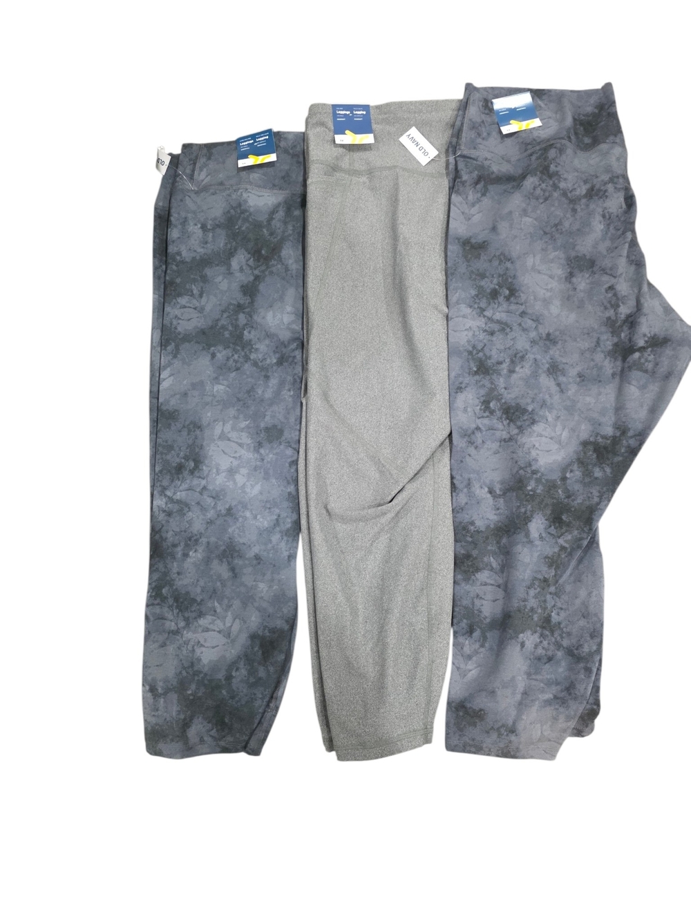 Old Navy Women’s Gray and Dark Gray Tie-Dye Leggings Set